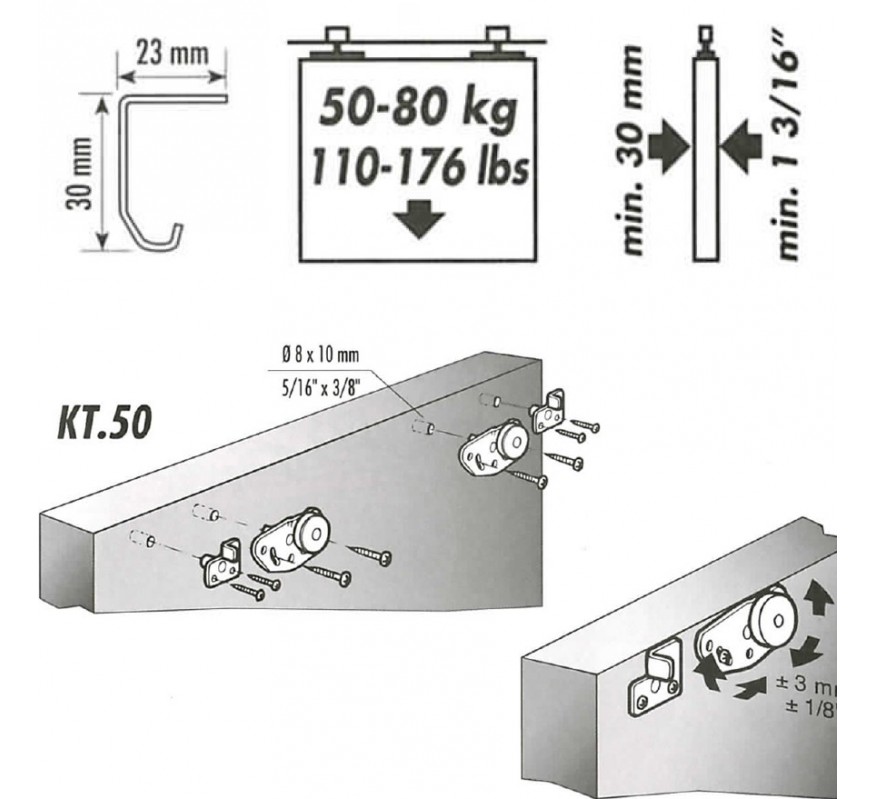 PLETINA TOPE KLEIN KT 50 3309