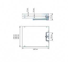 BISAGRA OCULTA AN150 3D (521) 40KG 110X24MM