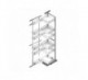 COLUMNA DESPENSERO FLAT  BLANCO : FRONTAL (MM):M450