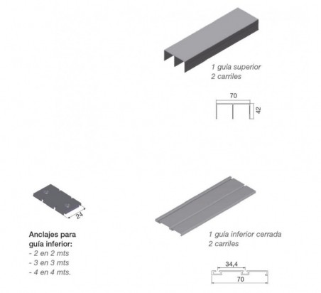 KIT GUIA SUPERIOR / INFERIOR GI70 ERKS