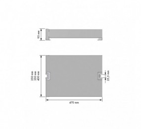 PERNIO MODELO 950/90 P.A. CANTO RECTO CROMO MATE