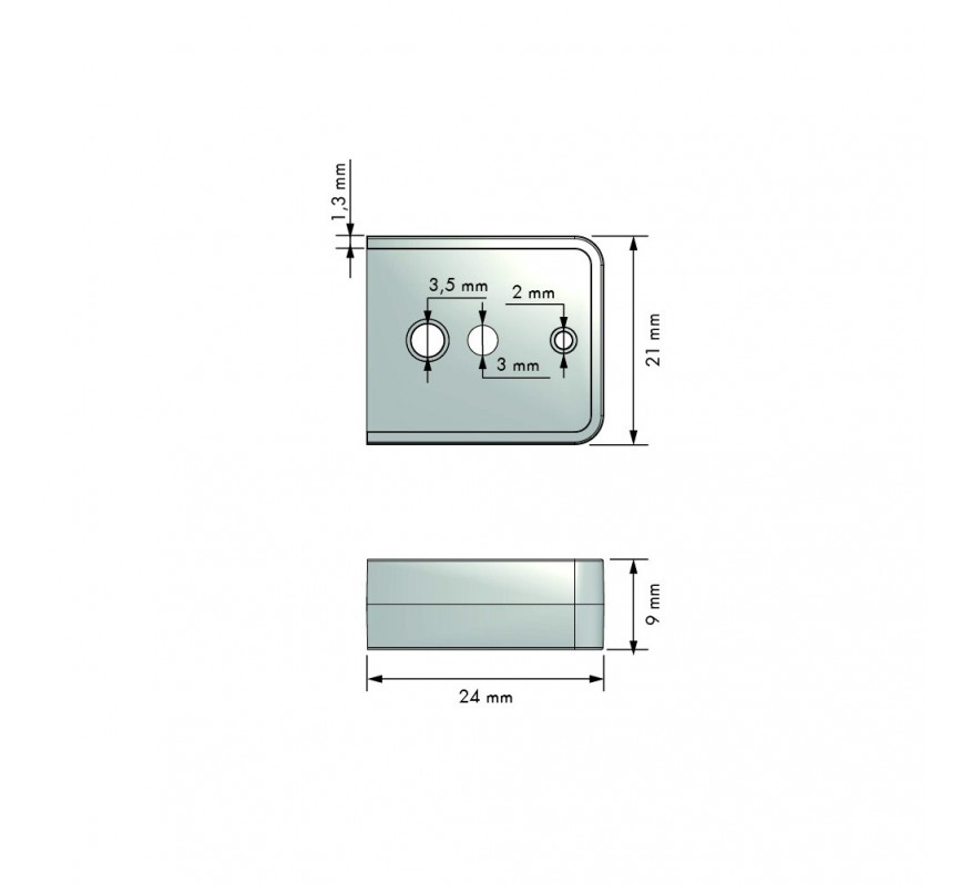 EMPALME BARRA SOPORTE CLASSIC PLATA