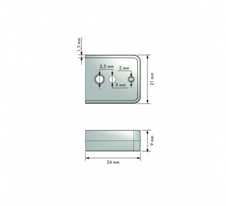 EMPALME BARRA SOPORTE CLASSIC PLATA