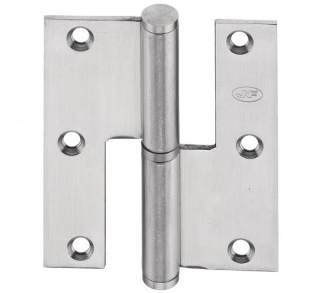 PERNIO C/RECTO 90X76X2.5MM INOX IZQUIERDA IN.05.016.ECO