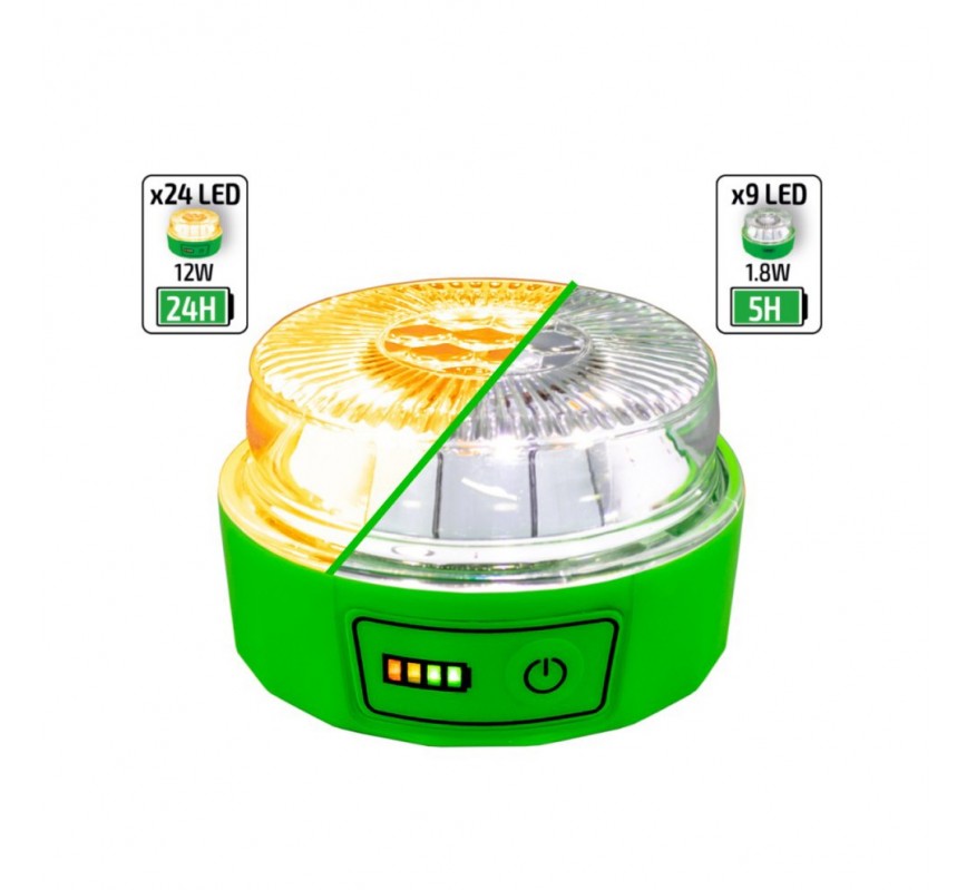 BALIZA DE EMERGENCIA LED PARA VEHICULO CON BASE IMANTADA