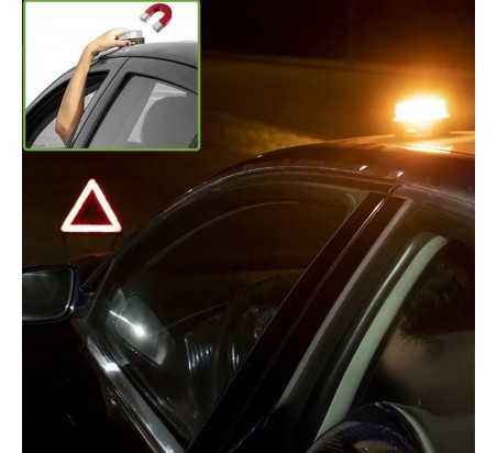 BALIZA DE EMERGENCIA LED PARA VEHICULO CON BASE IMANTADA