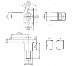 KIT PUERTA KLEIN FRAME CORREDERA NEGRO