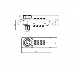 KIT PUERTA KLEIN FRAME CORREDERA NEGRO