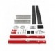 JUEGO ACCESORIOS LITE T GLASS+ 100 KSC KLEIN : ACABADOS:NEGRO, GROSOR:Vidrio 10 mm