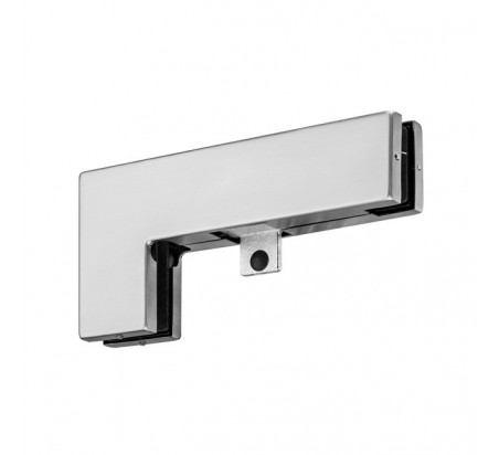 SOPORTE LATERAL CRISTAL PANEL C/TOPE INOX IN.81.111.2