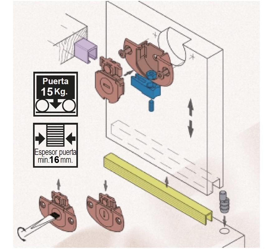 GUIADOR INFERIOR REGULABLE KOBLENZ 0350 52
