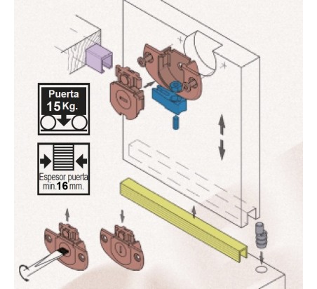 GUIADOR INFERIOR REGULABLE KOBLENZ 0350 52