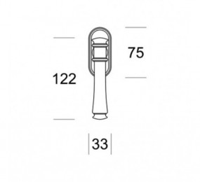 PAPELERA CON PEDAL 3LT KENTA BLANCO MATE 13094