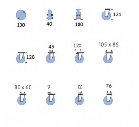 PAPELERA CON PEDAL 3LT KENTA BLANCO MATE 13094