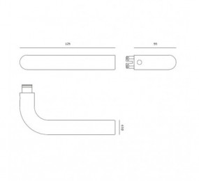 CERRADURA TECNOLOCK 82S GOLPE/LLAVE GORJA 60MM SIL IZQ LATON