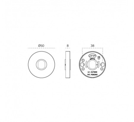 JUEGO MANILLAS CON ROSETA TIMES BZ.00.028.RB0