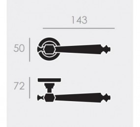 CERRADURA TECNOLOCK 82S GOLPE/LLAVE GORJA 60MM SIL IZQ LATON