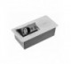 ENCHUFE BASCULANTE USB CON CARGADOR 240X119MM : ACABADOS:GRIS