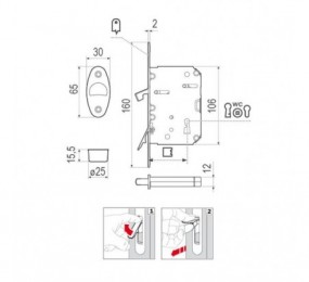 BISAGRA OCULTA KOMBI HYBRID K1019 KRONA KOBLENZ
