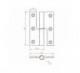 PERNIO MODELO 950/90 90X65MM CANTO RECTO : ACABADOS:BLANCO, MANO:IZQUIERDA PERNIO MODELO 950/90 90X65MM CANTO RECTO : ACABADOS:BLANCO, MANO:IZQUIERDA