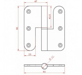 TOPE 792 CON MUELLE CON PLACA MONTAJE 74MM