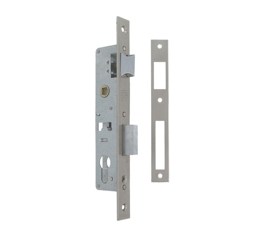 CERRADURA EMBUTIR MODELO AVI -25/85 ACABADO CROMO MATE