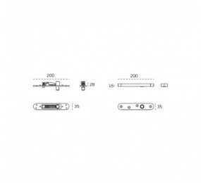 POMOS FIJOS P/CRISTAL 70MM TIT. GOLD IN.00.099.V.TG