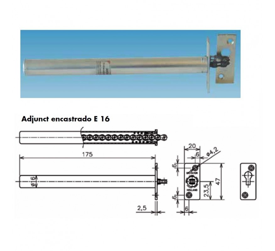 MUELLE INVISIBLE ADJUNCT E 16/2500