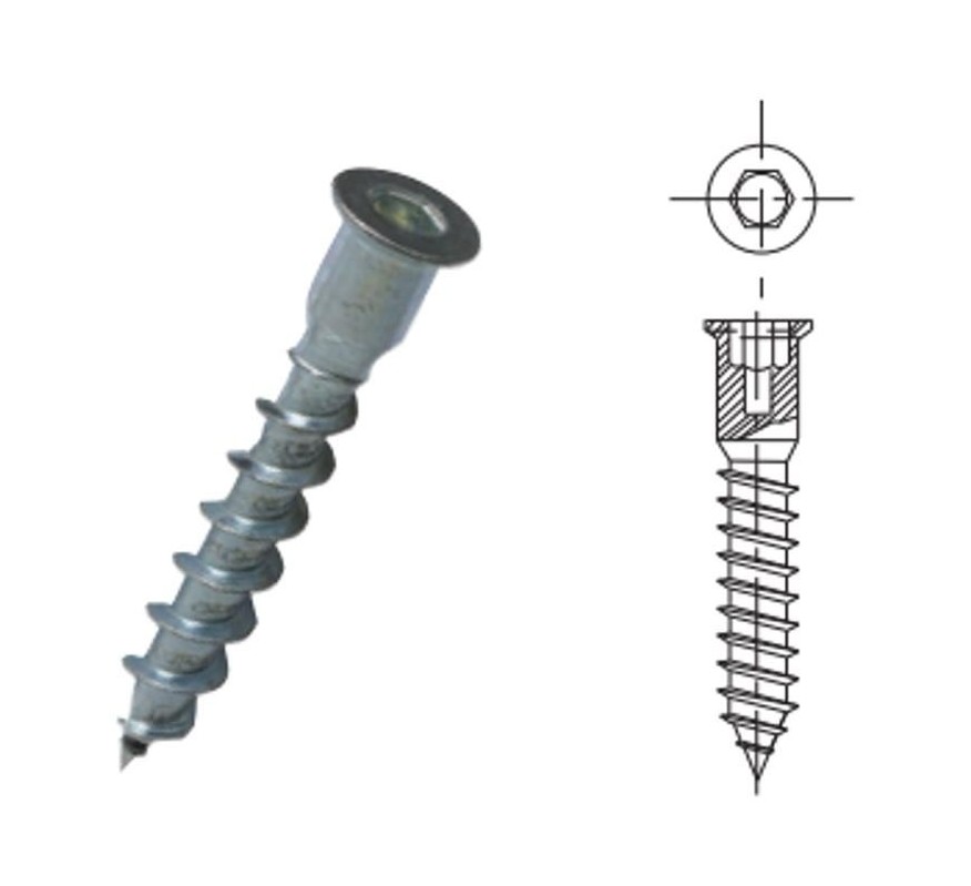 TORNILLO ENSAMBLE AUTORROSCANTE