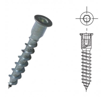 TORNILLO ENSAMBLE AUTORROSCANTE