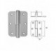 PERNIO PALA REDONDA CERRADA 100x65 INOX : MANO:IZQUIERDA PERNIO PALA REDONDA CERRADA 100x65 INOX : MANO:IZQUIERDA