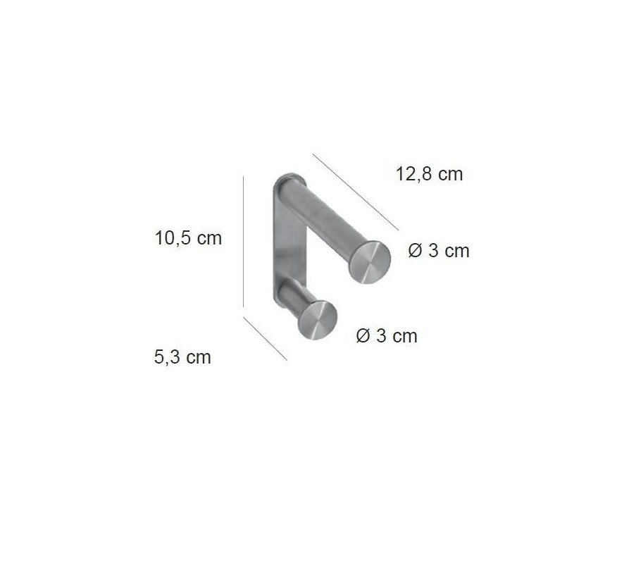 COLGADOR DOBLE INOX MATE IN.14.526