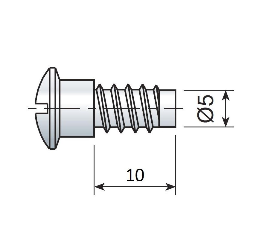 TORNILLO CLOCK 5X10MM CINCADO