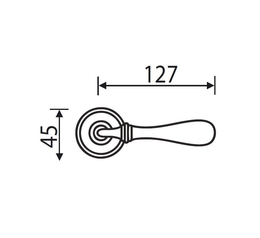 JUEGO MANILLAS H1004R8SB ROSETA BRUNITO-AVORIO