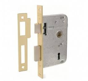 CERRADURA EMBUTIDA TESA 2002 GOLPE Y LLAVE GORJA 30MM DORADO