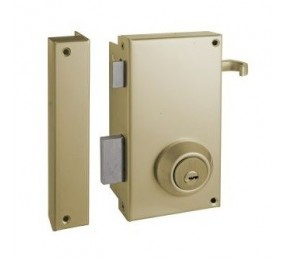 CERRADURA SOBREP. TESA TS10 T60 GOLPE+LLAVE DCHA. ESMALTADO