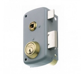 CERRADURA SOBREP. MCM 2556BPR-60-D GOLPE+LLAVE 35MM GRIS DRC