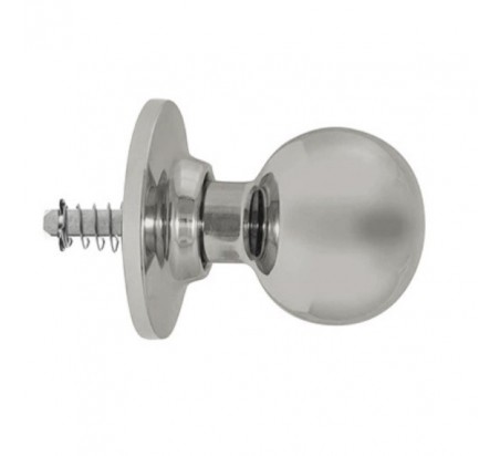 POMO TESA 3934 GIRATORIO DE BOLA PARA CUADRADILLO CROMO MATE