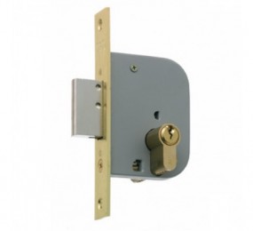 CERRADURA MCM 1312-2-35-00 SIN BOMBILLO 35MM LATONADO