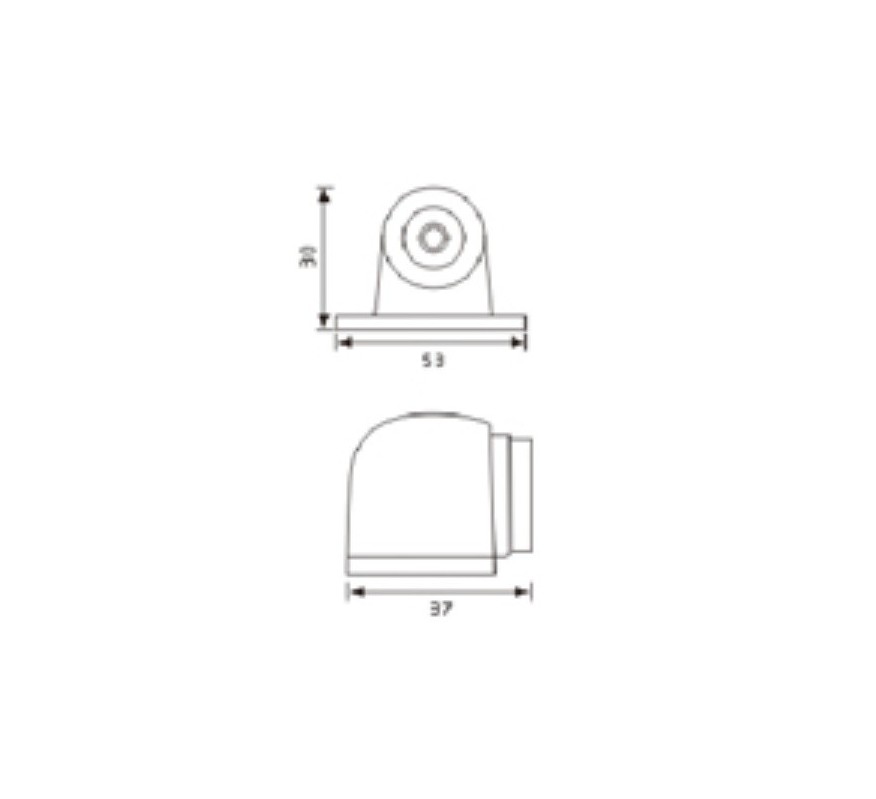 TOPE PARA PUERTA MAGNETICO TPZ-02 NIQUEL SATINADO