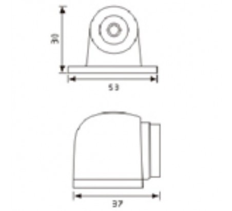 TOPE PARA PUERTA MAGNETICO TPZ-02 NIQUEL SATINADO