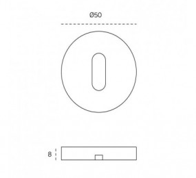 PERNIO MODELO 950/90 P.A. CANTO RECTO CROMO MATE