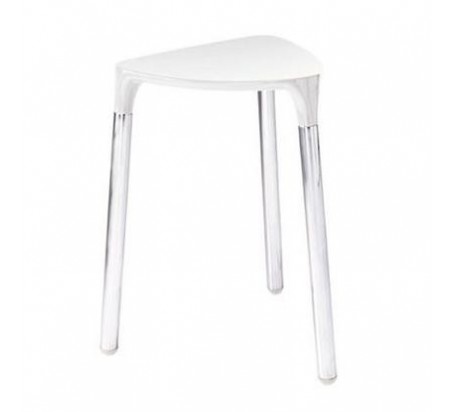 TABURETE YANNIS 2172 CROMADO-BLANCO