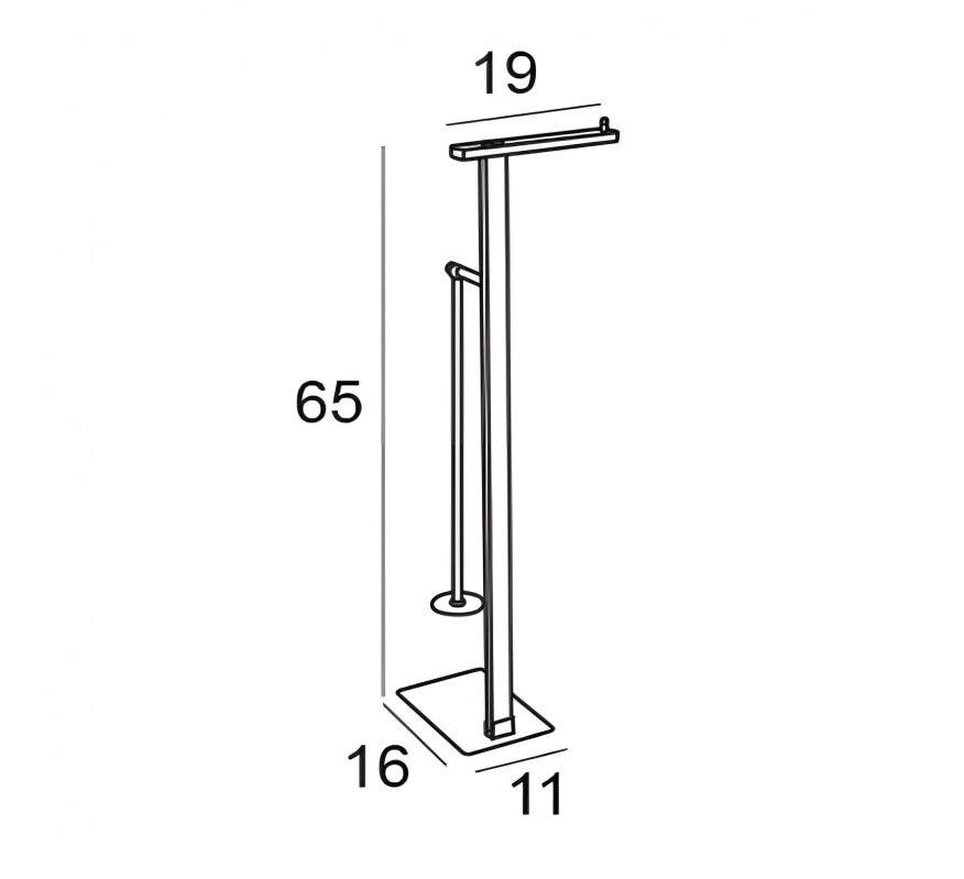 PORTATIL DE PIE MODELO 6940 CROMO BRILLO