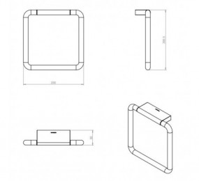 KIT PUERTA KLEIN FRAME DUO PARA CORREDERA NEGRO