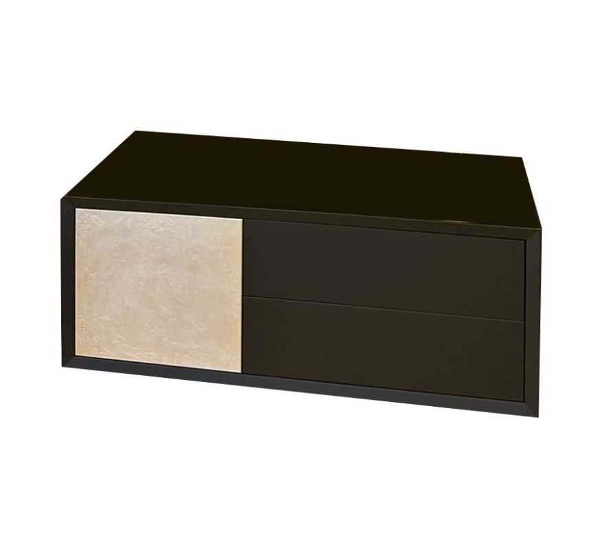 MUEBLE GALLERY 100X42 NEGRO/PLATA