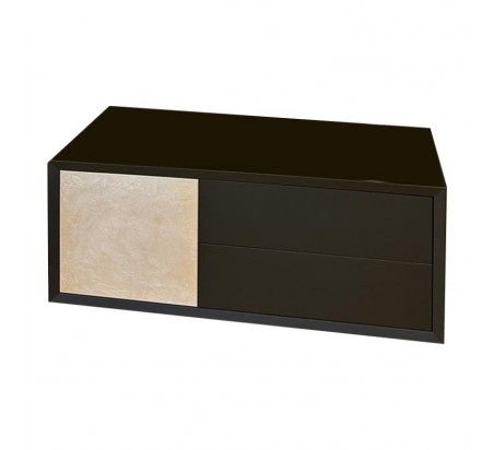 MUEBLE GALLERY 100X42 NEGRO/PLATA