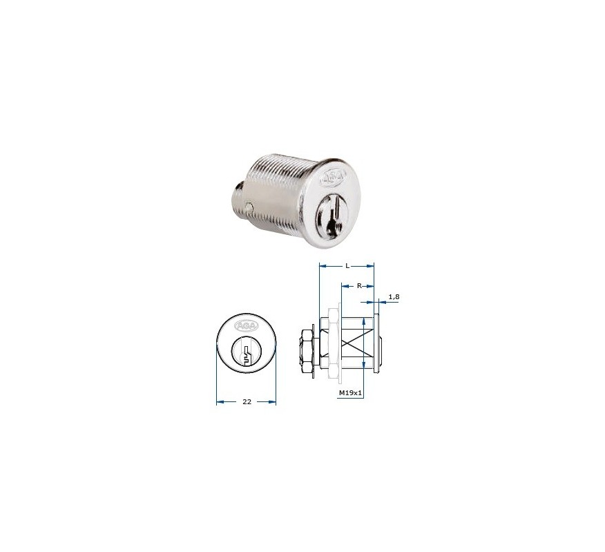 CERRADURA MODELO 137 DE 25