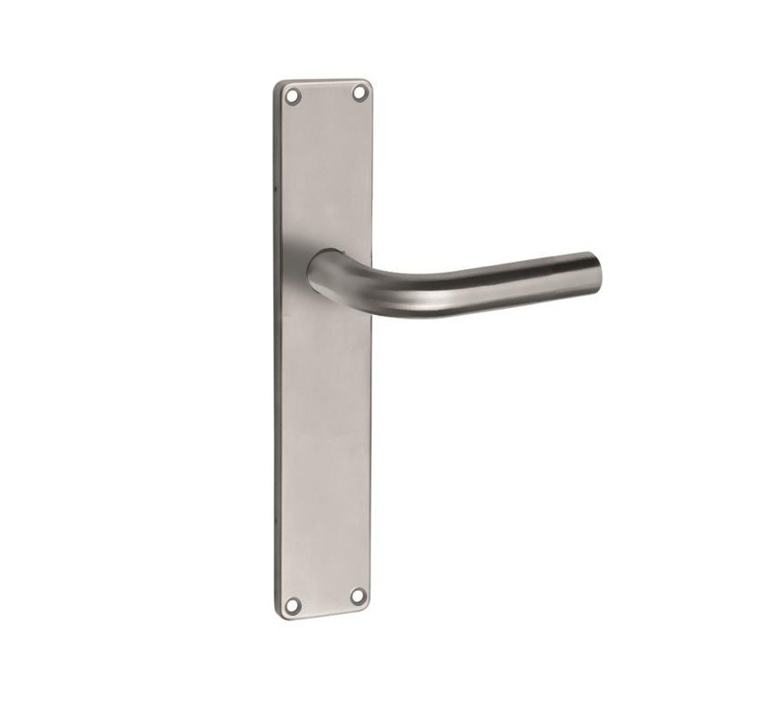 JUEGO MANILLAS JUNO 19 PLACA RECTANGULAR INOX 304