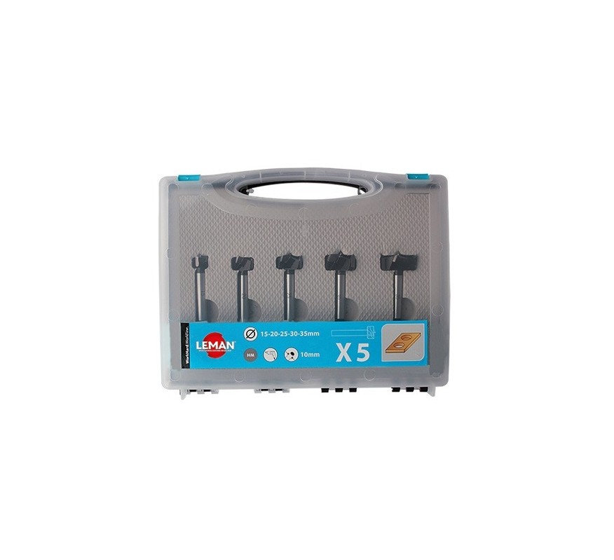 CAJA DE 5 BROCAS FRESADO BISAGRAS